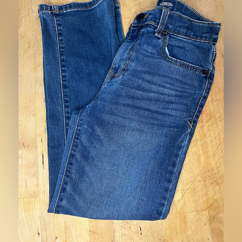 Cat & jack boys jeans sz 10 straight leg stretch adjustable waist